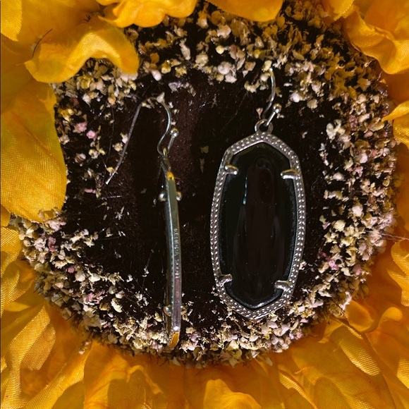 Kendra Scott Black and Silver Wire Earrings - Picture 2 of 4